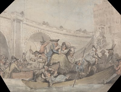 The Arrival of Ferries at London Bridge by Unbekannt Unbekannt